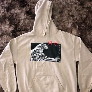 Beige ocean hoodie